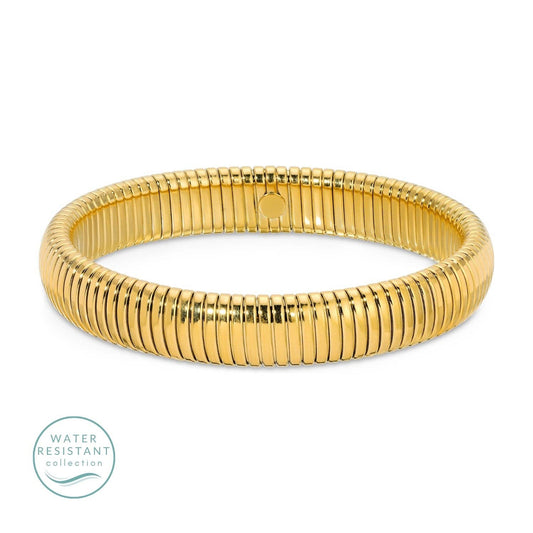 Gold Large Flex Bangle, Water Resistant