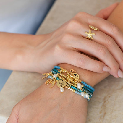 Anchor Stretch Charm Bracelet