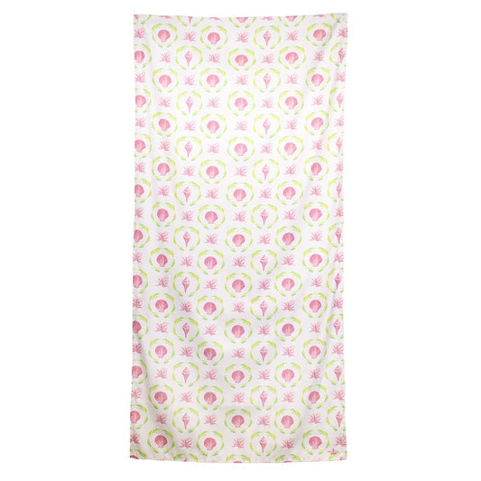 Pink Lilly/Lime Brighton Terrace Beach Towel 34x70