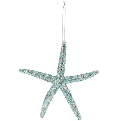 Blue Sparkle Starfish Ornament