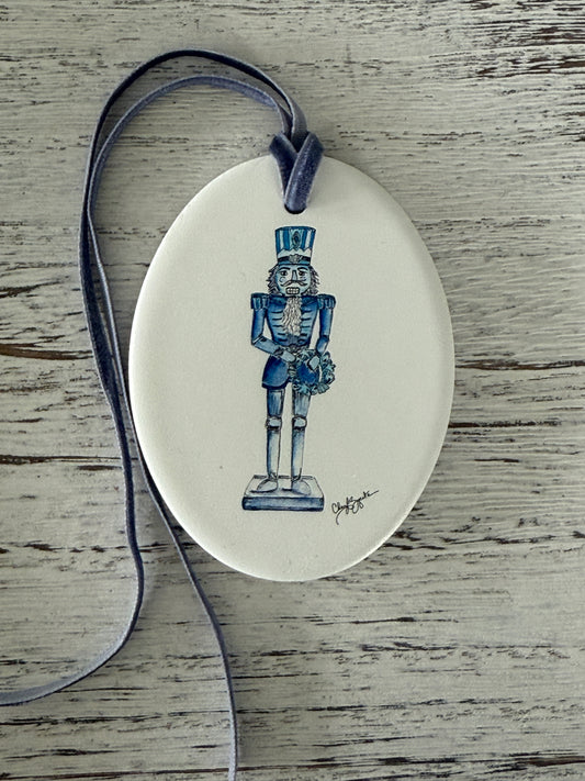 Nutcracker Oval Ornament