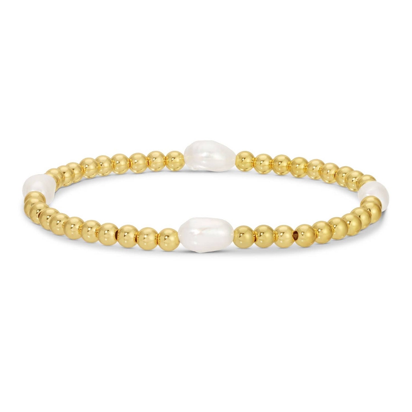 4mm stretch Bracelet w/ Medium Pearl