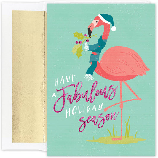 Fabulous Flamingos Boxed Holiday Cards