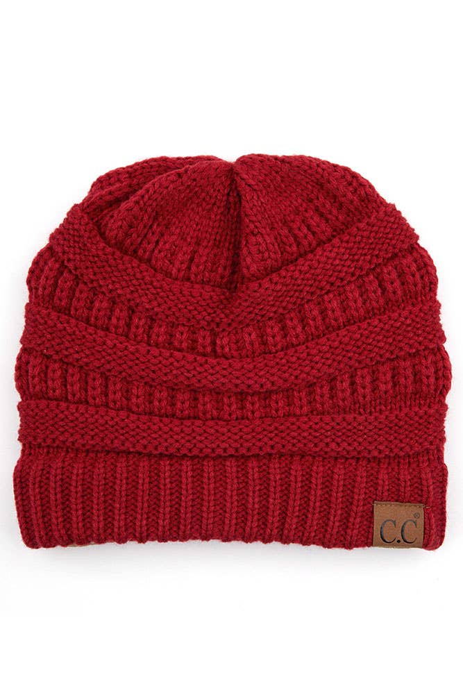 Cardinal Cable Knit Classic Beanie Winter Hat