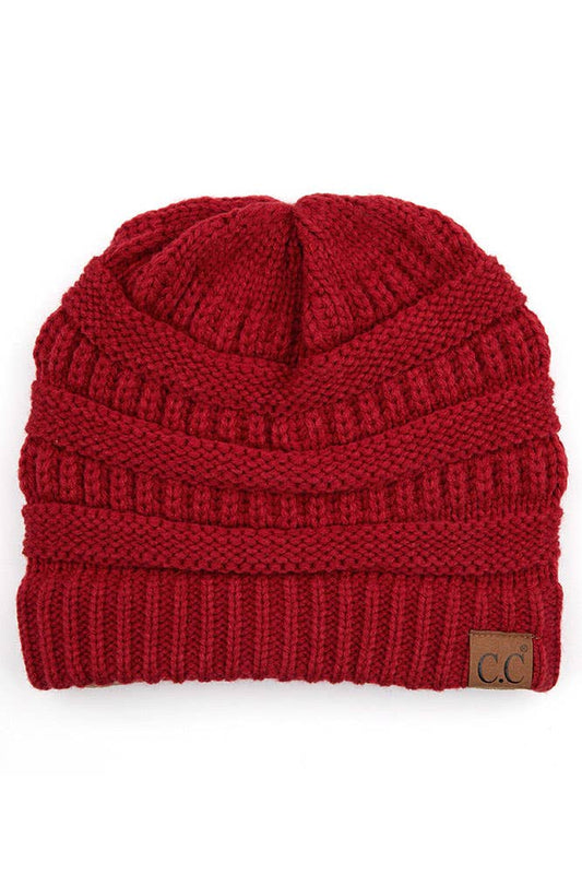 Cardinal Cable Knit Classic Beanie Winter Hat