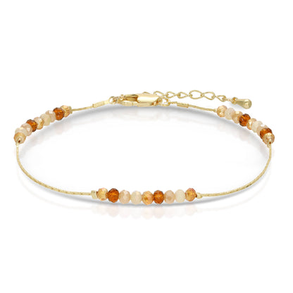 Carmel Mini Crystal Beaded Ankle Bracelet