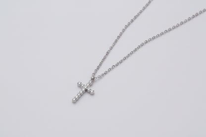 Rhinestone Cross Necklace