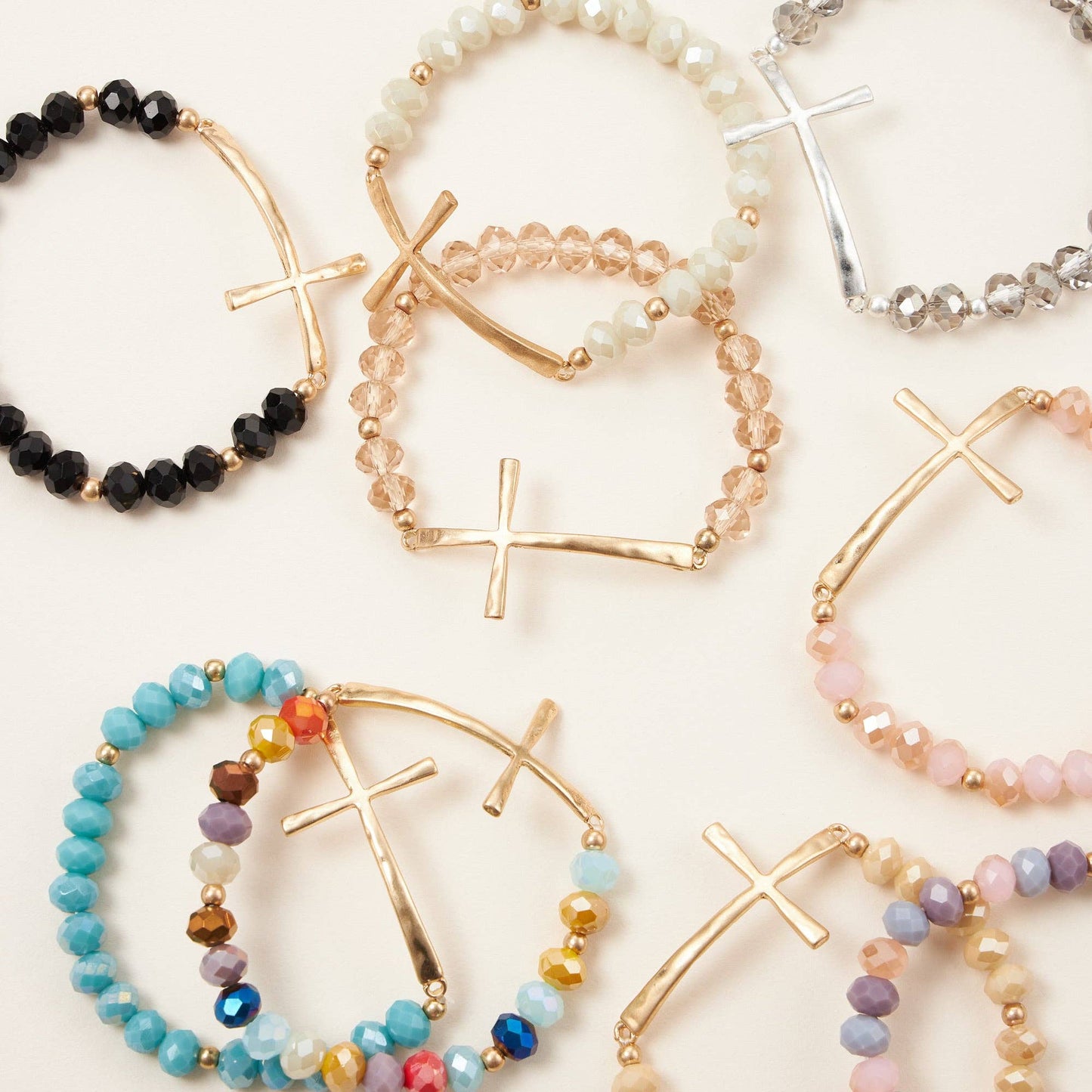 CROSS/CRYSTAL/BRACELET