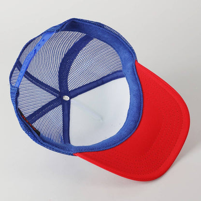USA Flag High Quality Logo Print Foam Trucker Hat, ONE SIZE