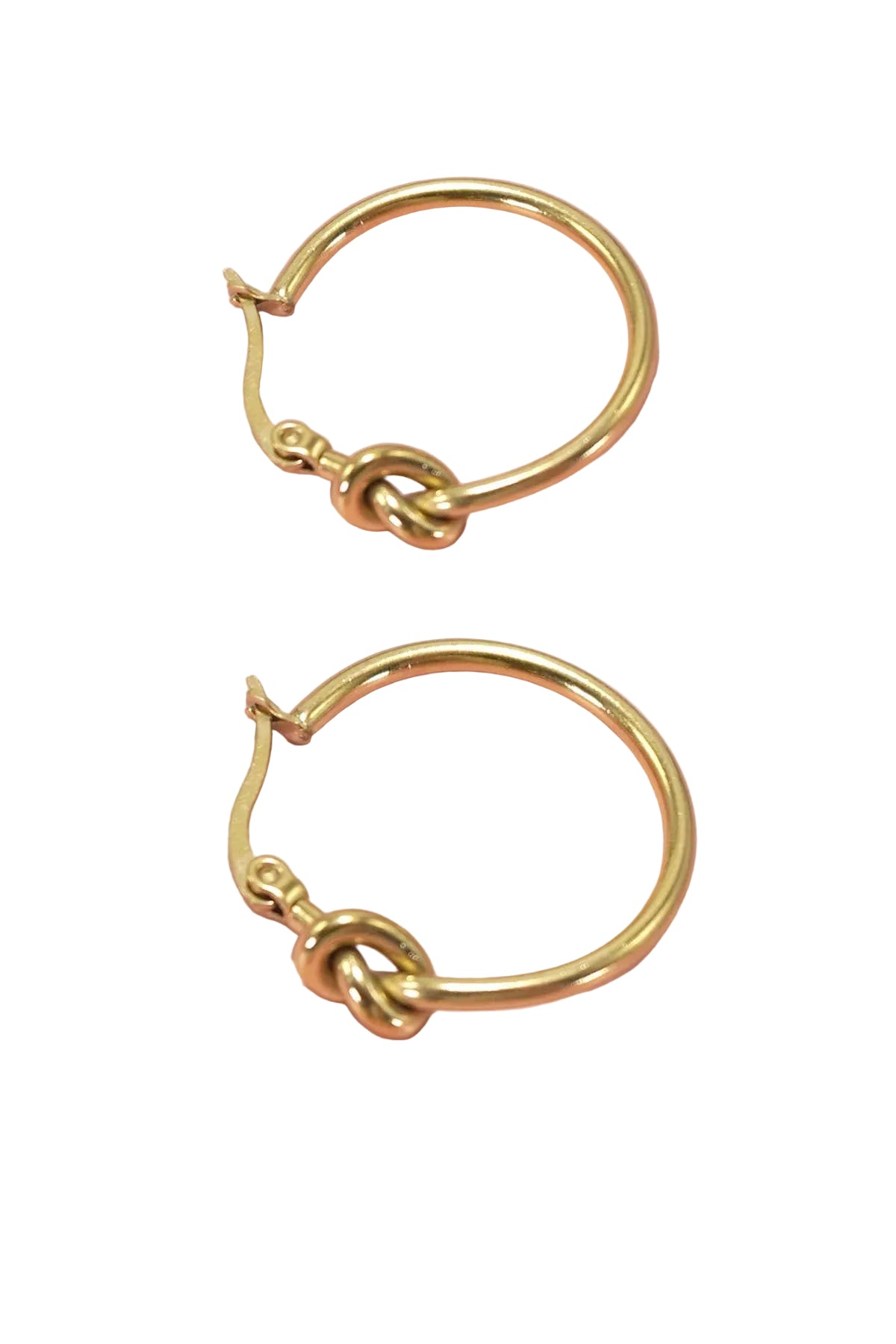 Gold Knot Hoop