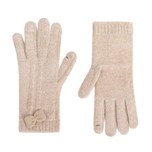 Bow Gloves: Khaki / M