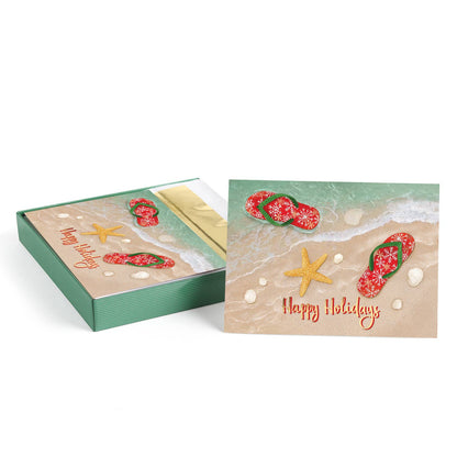 Holiday Flip Flops Boxed Holiday Cards