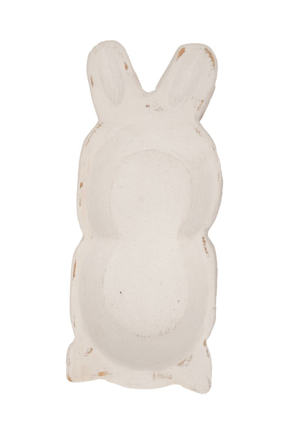 Large Bunny Dough Bowl, White