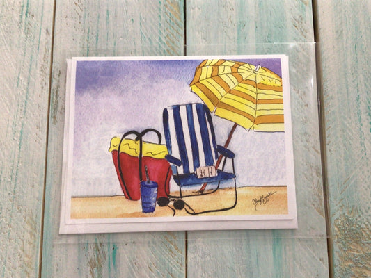 Beach Chair Card