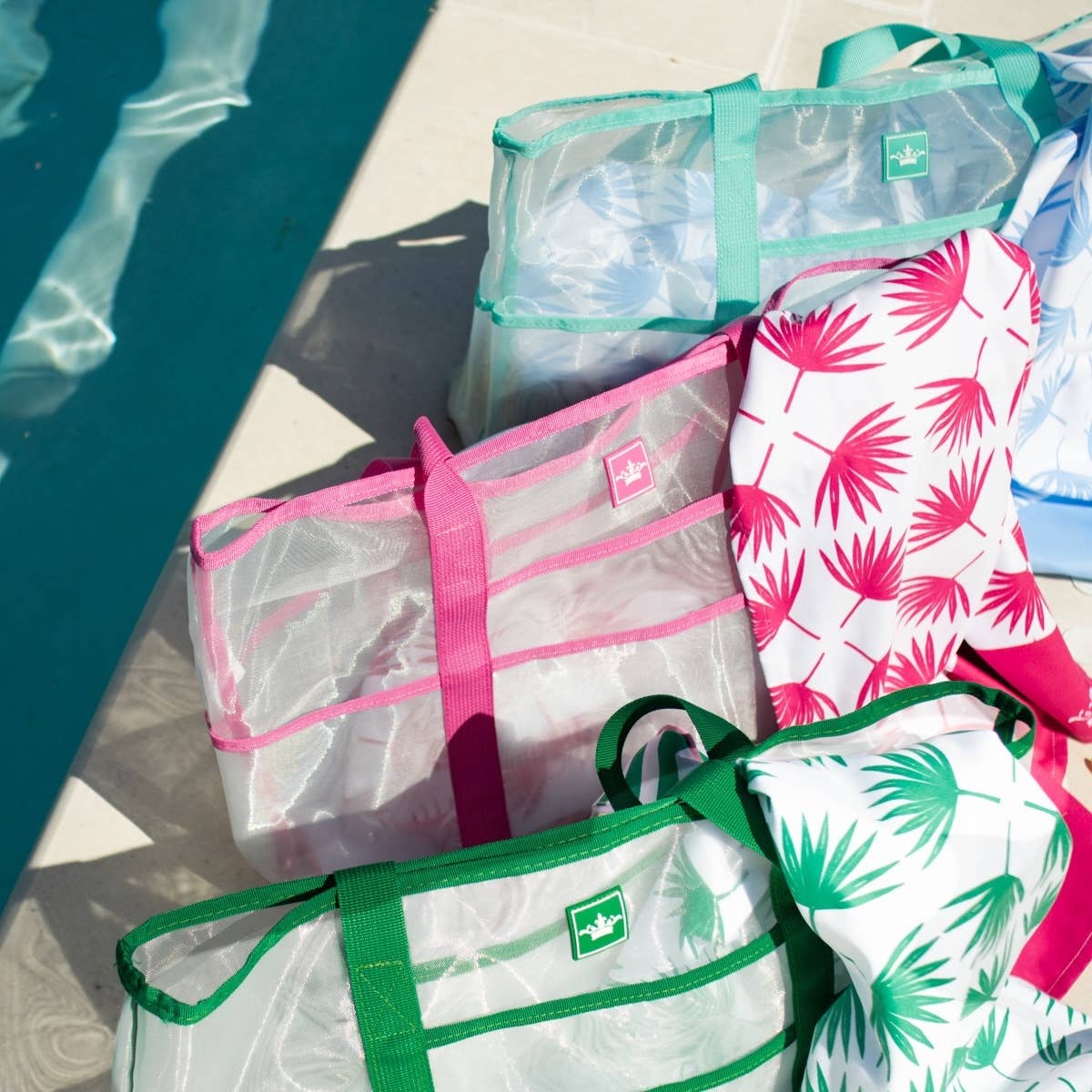 Boca Raton Beach Towel   Hot Pink/White   34x70