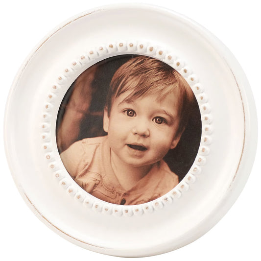 Round Beaded Photo Frame