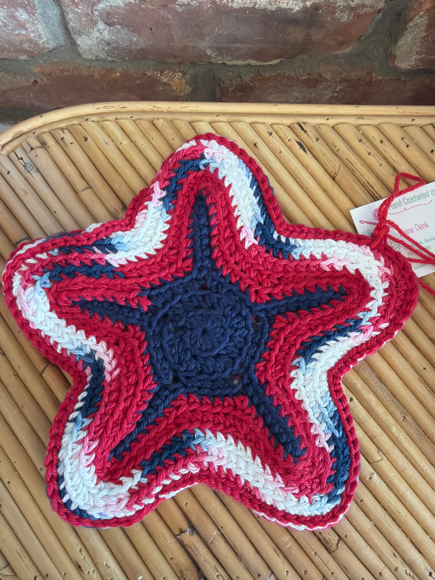 Hand Crocheted Starfish Trivet