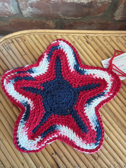 Hand Crocheted Starfish Trivet