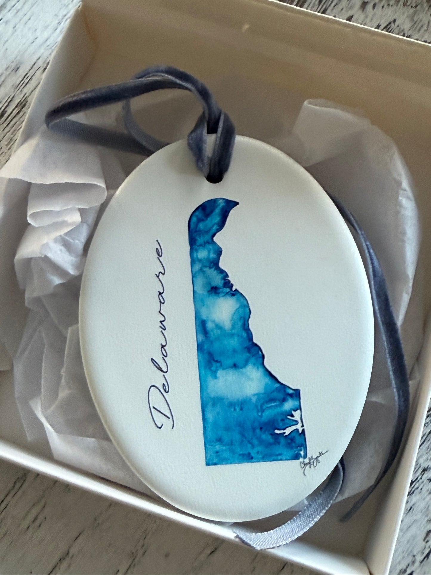 Delaware Ornament