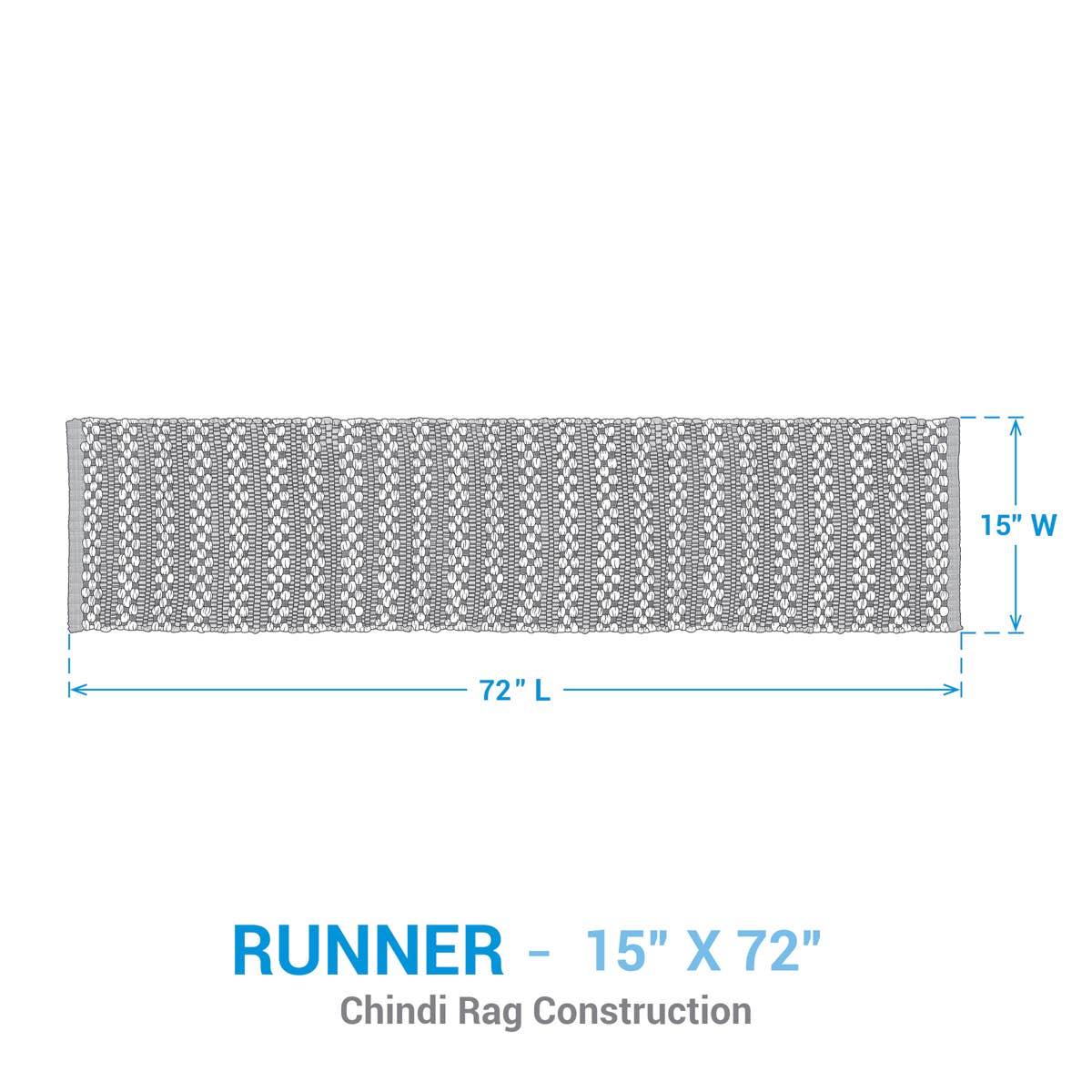 Coastal Chindi Runner 72"L