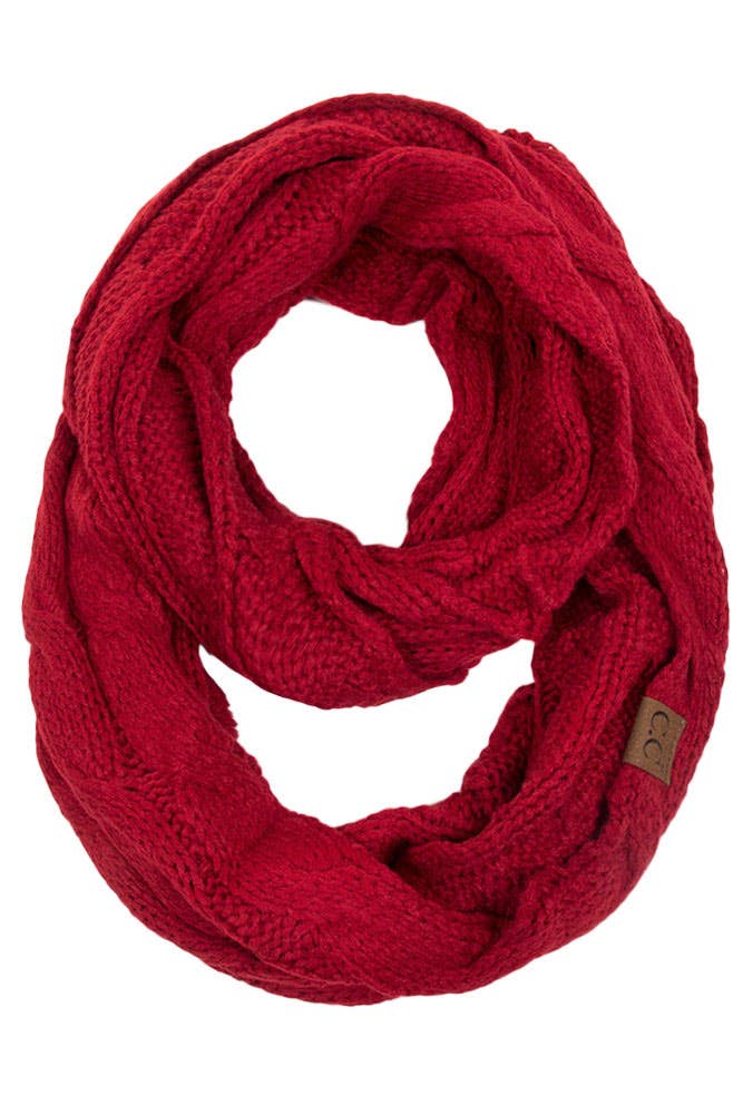 Red Knitted Scarf