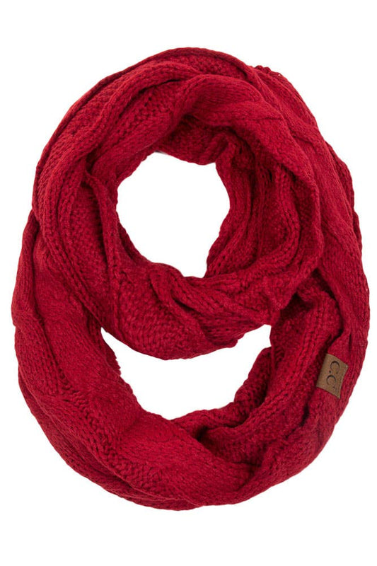 Red Knitted Scarf