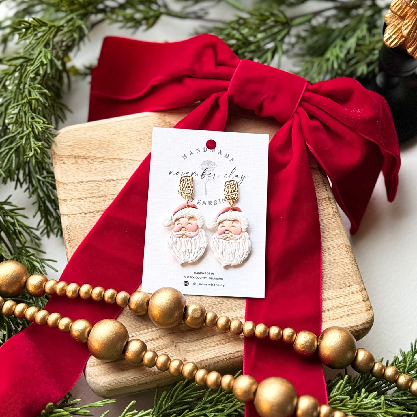 Vintage Santa Dangle