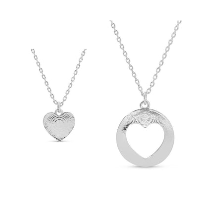 Be Connected - Inner & Outer Heart Friendship Necklaces