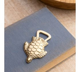 Brass Finished Turtle Bottle Opener