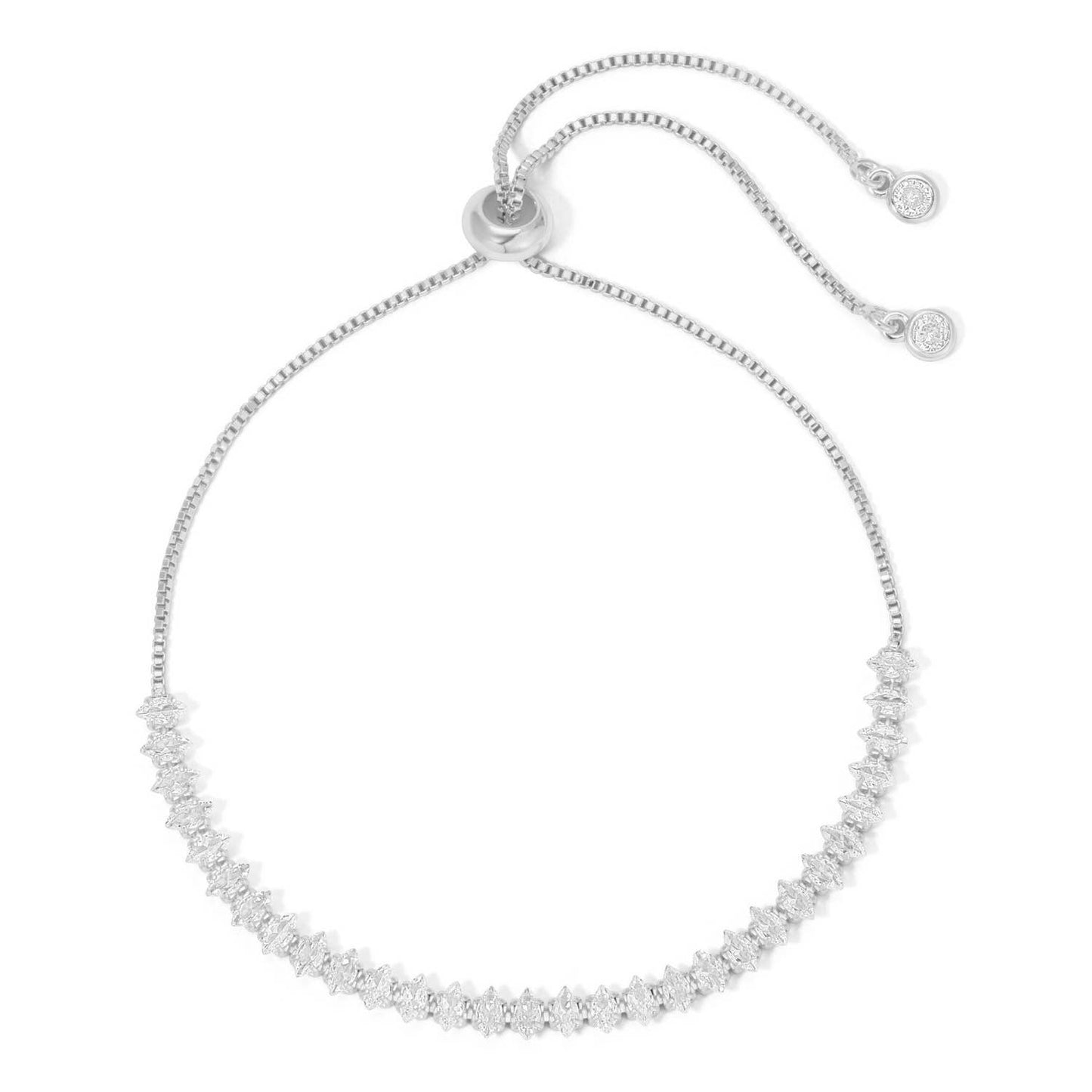 Silver Pulley Tennis Bracelet