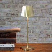 Gold 15" Rechargeable LED Lamp