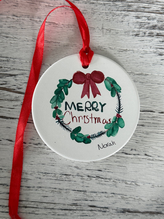Christmas Wreath Ornament Boxed