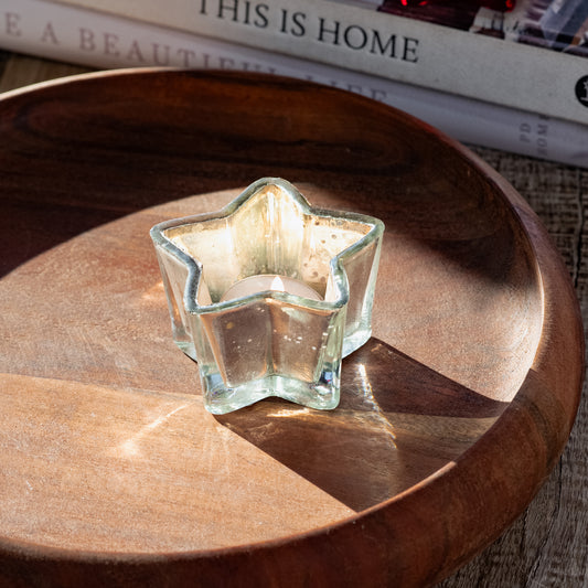 2" SILVER STAR VOTIVE HOLDER