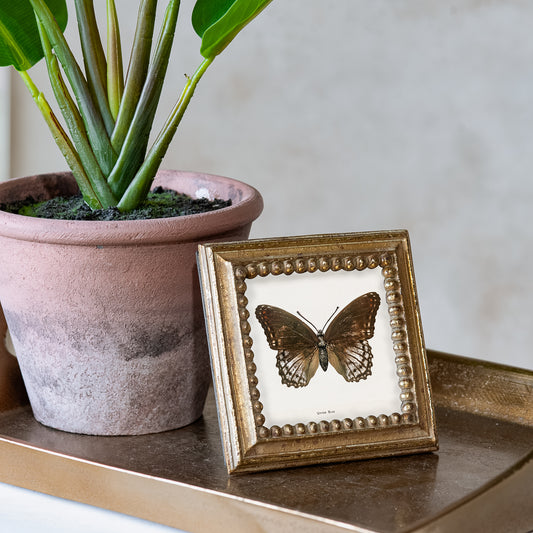 3x3 Vintage Gold Square Photo Frame