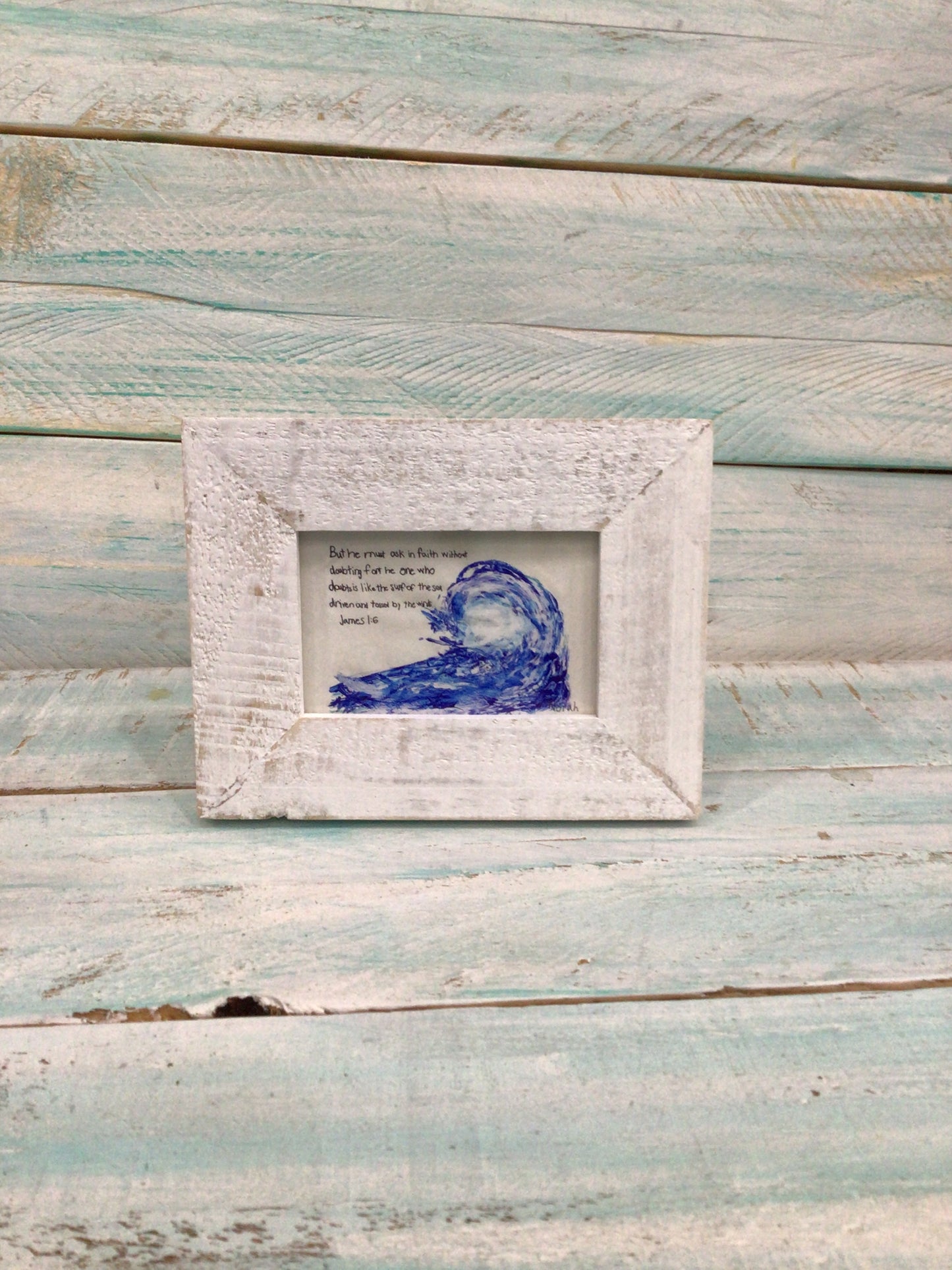 James 1:6 Mini Art by Norah Marie