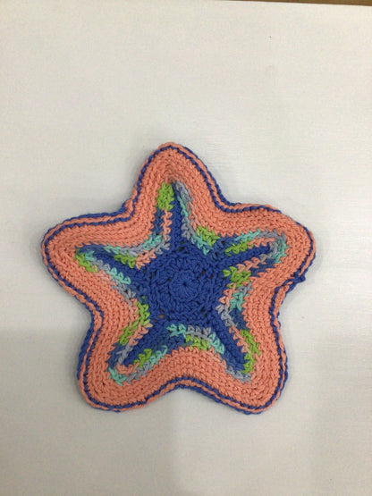 Hand Crocheted Starfish Trivet