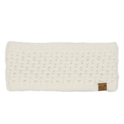 Coco Berry Cross Cell Stitch Knit Winter Headwrap