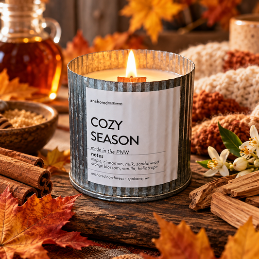 Cozy Season | Maple + Vanilla Wood Wick Candle: 10oz