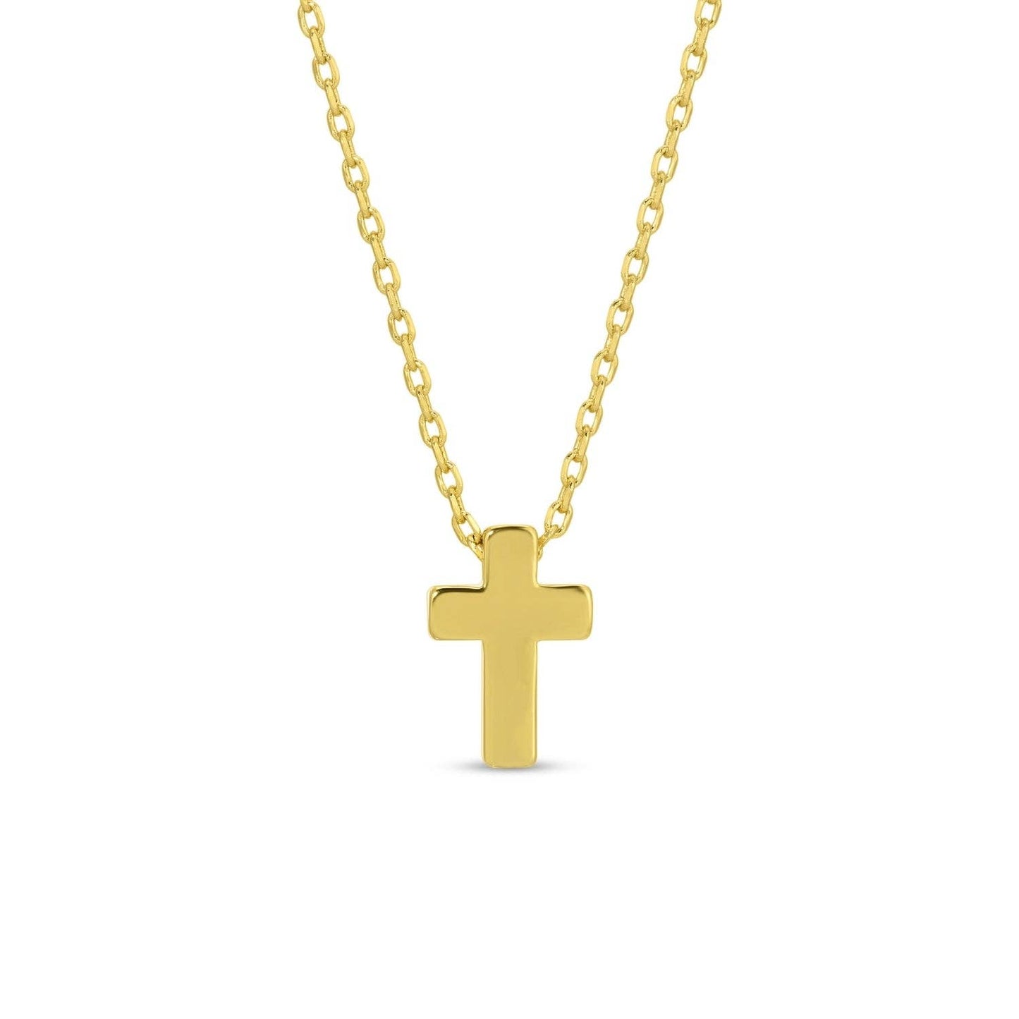 Small Simple Cross Necklace