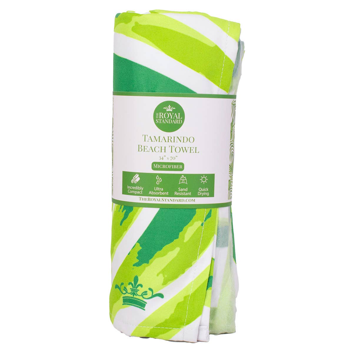 Tamarindo Beach Towel   Kelly/Lime   34x70