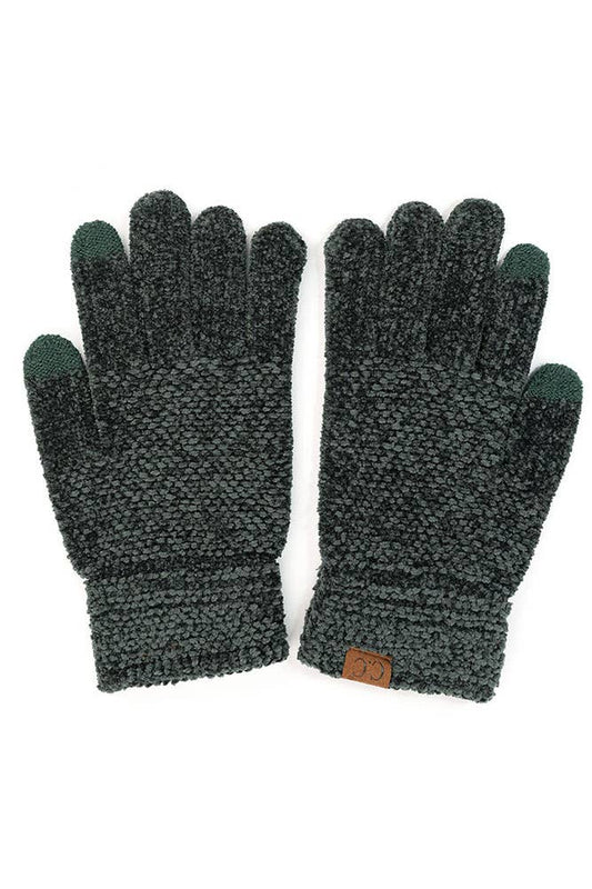 Teal Green C.C Eco Friendly Chenille Gloves