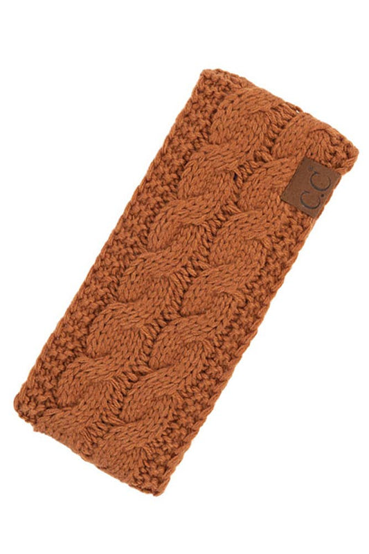 Clay Cable Knit Solid Headband