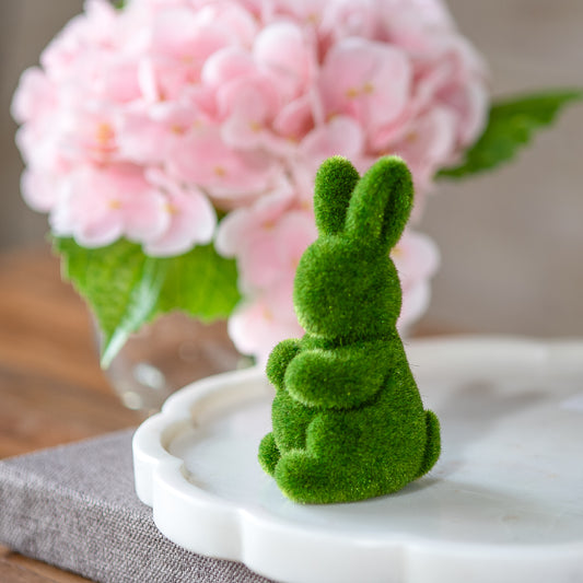 4" Green Moss Bunny