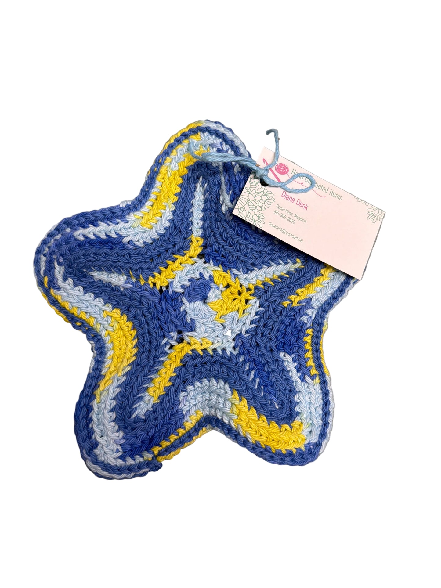 Hand Crocheted Starfish Trivet