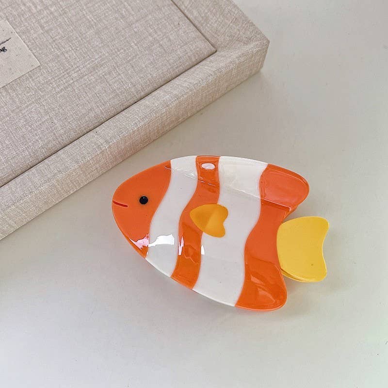 Ocean Fish Hair Claw Clip