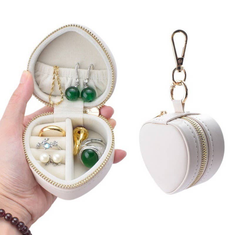 Mini Heart Jewelry Box Keychain