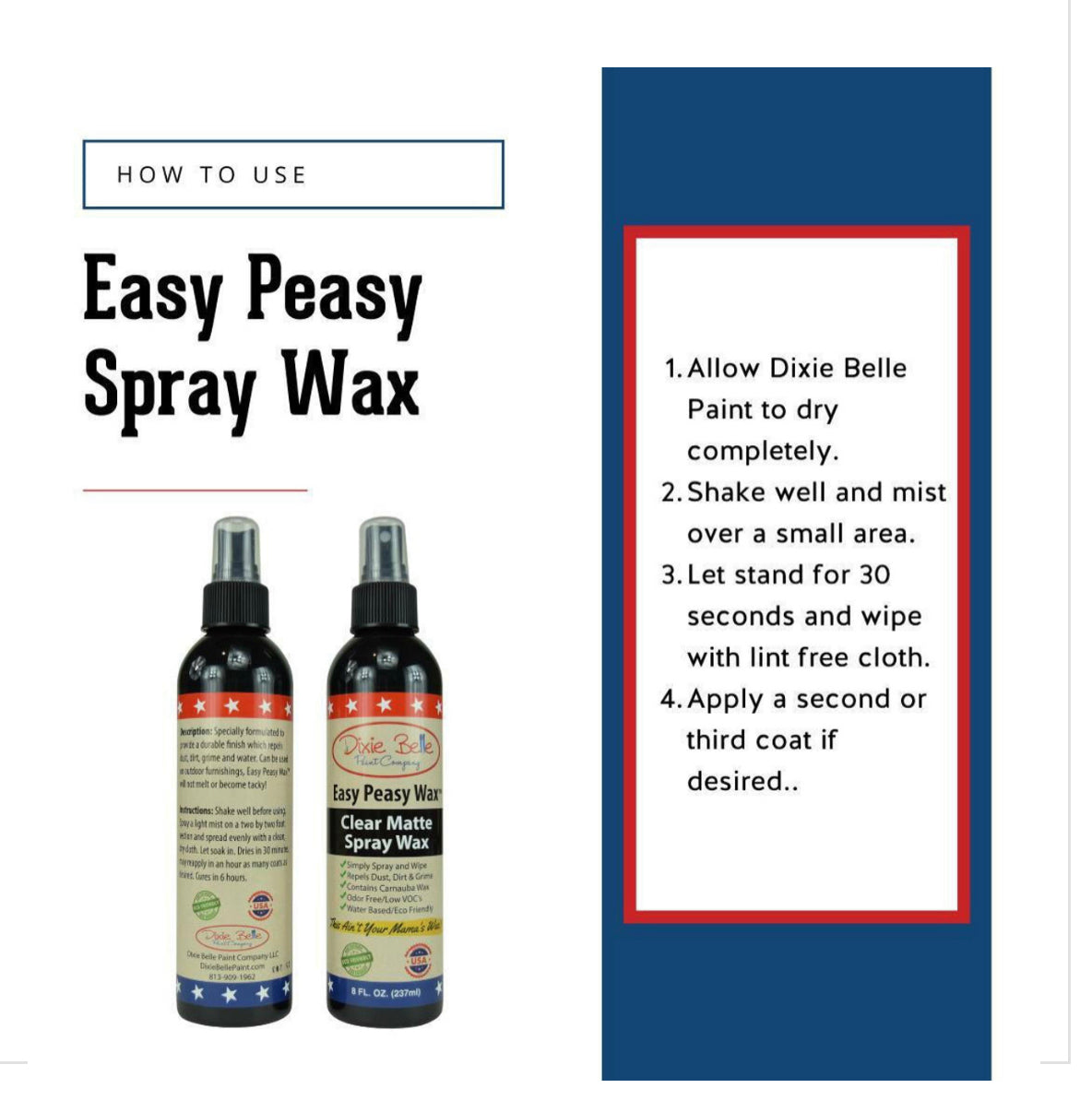 Easy Peasy Spray Wax by Dixie Belle