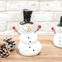 7.5" Ceramic Snowman