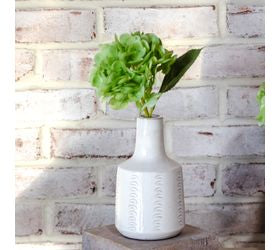 7.09" Etched Artisan Vase