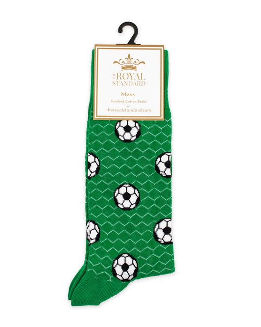 Men's Soccer Socks   Green/White/Black   One Size